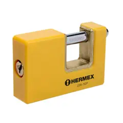 HERMEX - Candado antipalanca 75 mm cuerpo metálico,