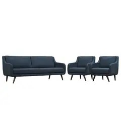 ALTO HOGAR - Juego de Sala Vintage 3 1 1 Loaiza Azul Cobalto