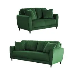 ALTO HOGAR - Juego de Sala Venecia 3 2 Verde