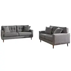 ALTO HOGAR - Juego de Sala Sienna 3 2 Gris