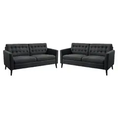 ALTO HOGAR - Juego de Sala Luzhi 3 2 Negro