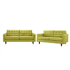 ALTO HOGAR - Juego de Sala 3 2 Lisanne Verde Limón