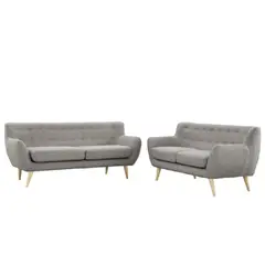 ALTO HOGAR - Juego de Sala 3 2 Avril Gris