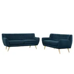 ALTO HOGAR - Juego de Sala 3 2 Avril Azul Cobalto