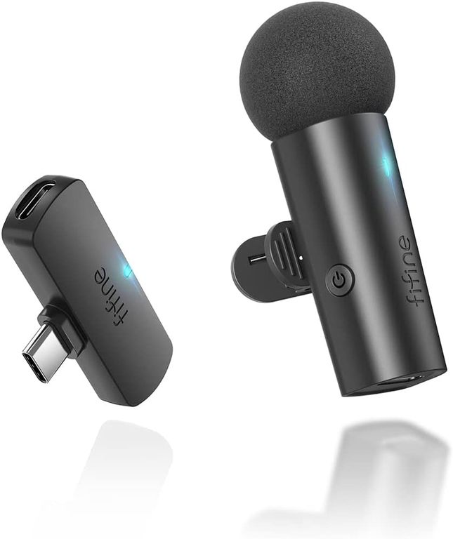 Micrófono Inalámbrico Solapa Lavalier Para Celular Usb-c M6