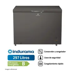 INDURAMA - CONGELADORA DEFROST 297L CI-320DG GRIS