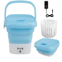 GENERICO - Mini Lavadora Portatil Celeste