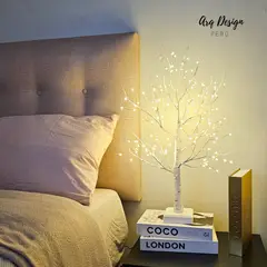 GENERICO - Lámpara de Mesa Tokio Diseño Árbol Abedul