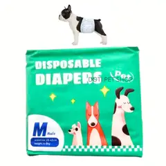 GENERICO - Pañal para mascotas Macho Talla M 28-42