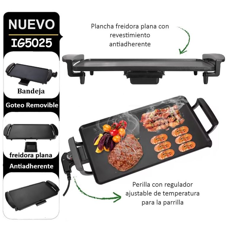 Grill Tipo Plancha IG5025 de 1500 Watts