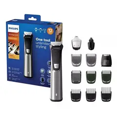 PHILIPS - Recortador 12 En 1 Para Rostro, Cuerpo, Barba Mg7735