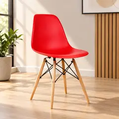MOBELART - Silla Diseño Eames Rojo möbelArt