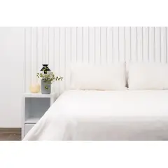 COBITEX HOME - Fundas De Almohada Lisas Perla King 100 Algodón