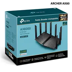 TP LINK - TP-LINK ROUTER AX6000, 8 ANTENAS (ARCHER AX80)