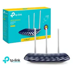 TP LINK - TP-LINK ROUTER GIGABIT DOBLE BANDA AC750, 3 ANTENAS (ARCHER C20W)
