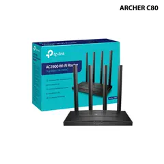 TP LINK - TP-LINK ROUTER AC1900, 4 ANTENAS, 4 PUERTOS GB. (ARCHER C80)