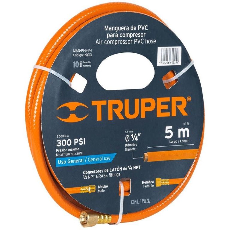 Manguera Armada 1/4" P/Pintor 5 MTS. 19013