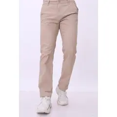 J JERAOUS - Pantalón JERAOUS de hombre regular drill Beige