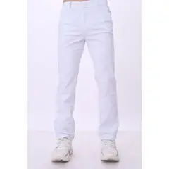 GENERICO - Pantalón JERAOUS de hombre regular drill Blanco