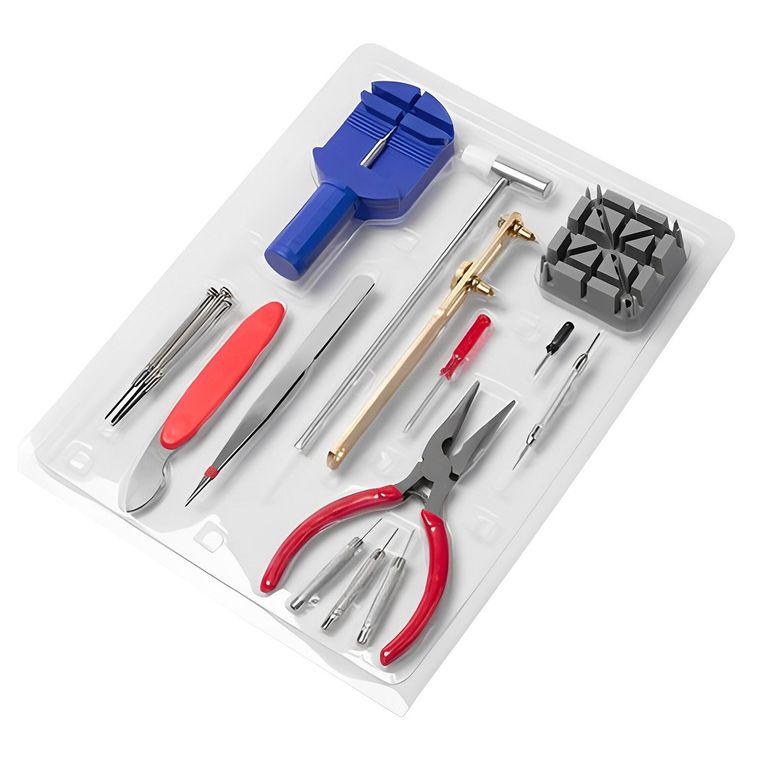Kit Relojero de 16 Herramientas Para Reparar Relojes