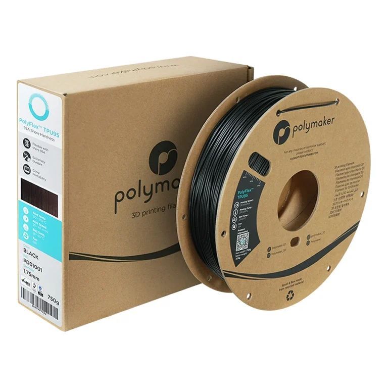 Filamento Polyflex Negro TPU95 175mm 750g