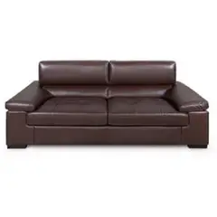 DMUEBLES - Sofá 100% Cuero Berlín 3 Cuerpos.