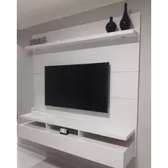 AMUEBLE - Centro de Entretenimiento panel de TV NAPOLI GOLD melamina