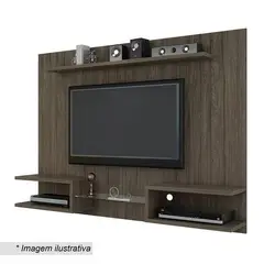 AMUEBLE - Centro de Entretenimiento panel de tv cataleya BASIC melamina