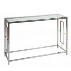 ALTO HOGAR - Consola Recibidor Zoe Acero Inoxidable