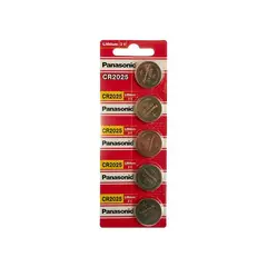 PANASONIC - PILAS CR2025 3V LITIO X 5 UNIDADES