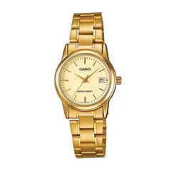 CASIO - Reloj Mujer Dorado LTP-V002G-9A