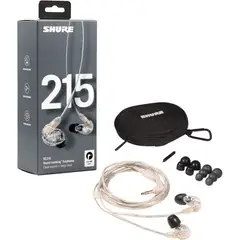 SHURE - Se215-CL Audífonos In Ear Con Cable Para Monitoreo