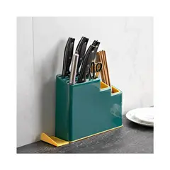 GENERICO - Organizador Multiuso Para Cocina Cuchillos Tijera Utensilios Verde