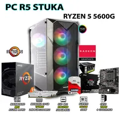 AMD - Computadora PC Ryzen 5 5600G RAM 16GB DISCO 500GB SSD CON GRAFICOS RADEON