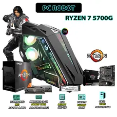AMD - Computadora PC Ryzen 7 5700G RAM 16GB DISCO 500GB SSD CON GRAFICOS RADEON