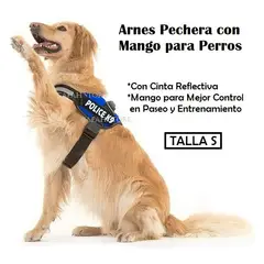 OEM - Pechera Arnés Perros Reflectiva con Mango Entrenamiento S