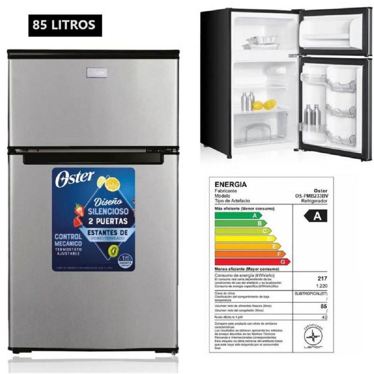 Frigobar 85L OS-PMB233BV Silver