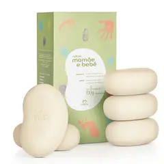 NATURA - Mamá y Bebé Jabones en barra puro vegetal 5 x 100g
