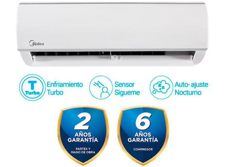 AIRE ACONDICIONADO SPLIT DE 24,000 BTU CONVENCIONAL FRIO SOLO