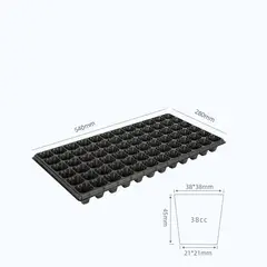 GENERICO - BANDEJA DE GERMINACIÓN HIDROPÓNICOS 105 CELDAS X 6 UNIDADES