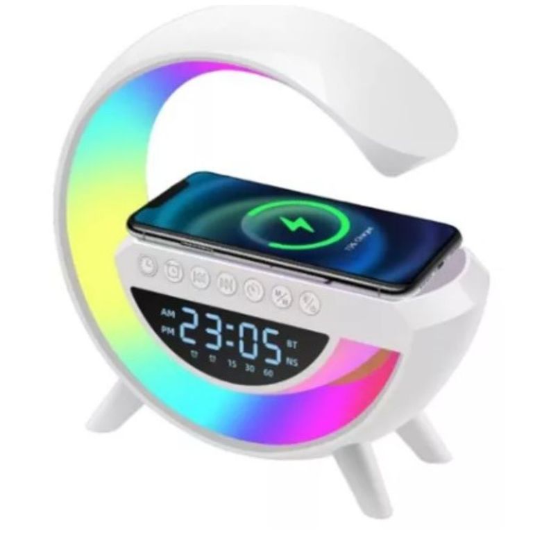 Parlante Bt 3401 Lampara Cargador Inalámbrica G 6 En 1