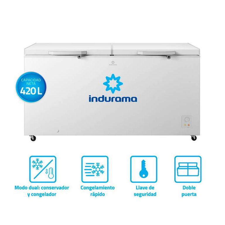 Congeladora Defrost 420L CI-420BL Blanco