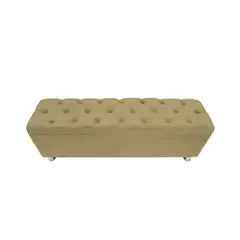 BARAKA HOME - Baúl Bunn 2 plz - Beige Oscuro