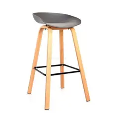 MOBELART - Banco para Bar Misuri ED 65 cm Gris möbelArt