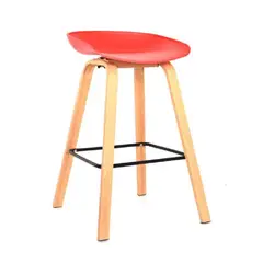 MOBELART - Banco para Bar Misuri ED 65 cm Rojo möbelArt