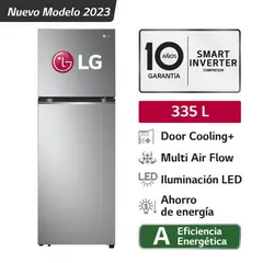 LG - Refrigeradora GT33BPP 335 litros Plateado