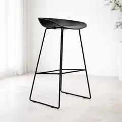 MOBELART - Banco para Bar Misuri Trineo Negro möbelArt