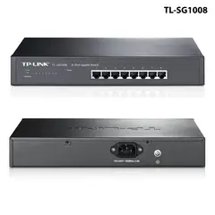 TP LINK - TP-LINK SWITCH 8P GB MBPS RACK 13 METAL TL-SG1008
