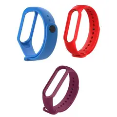 GENERICO - Correa Silicona Xiaomi Mi Band 3, 4, 5 X 3 unidades