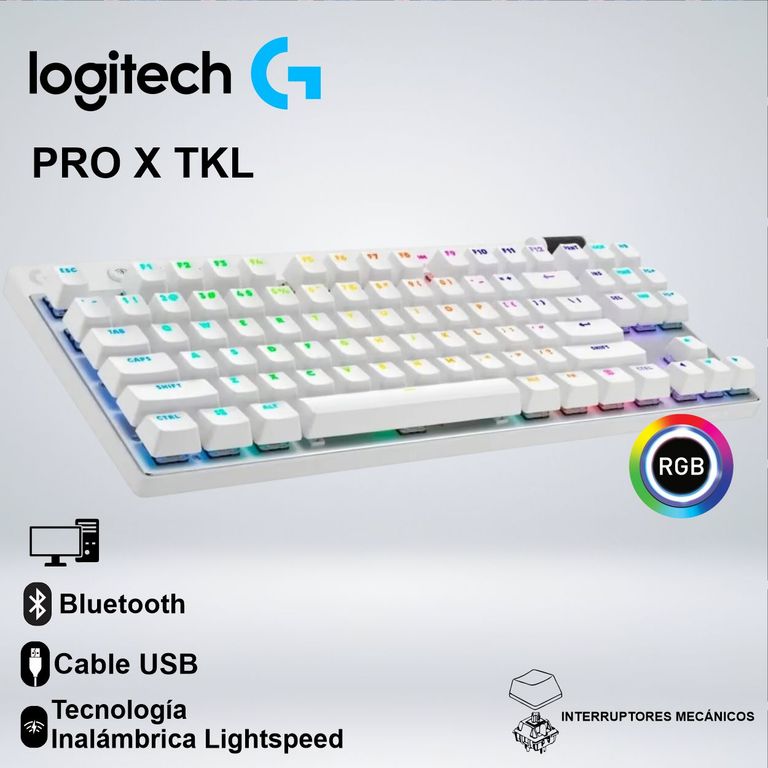 TECLADO GAMER PRO X TKL RGB BLUETOOTH WIRELESS
